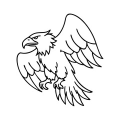 eagle icon, eagle vector illustration-simple illustration of eagle , perfect for eagle logos and icons