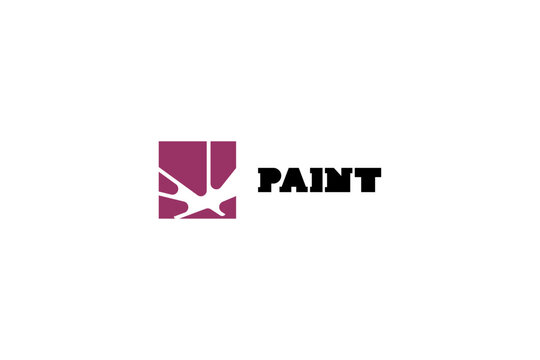 Template logo design solution for painter, artist, artworker