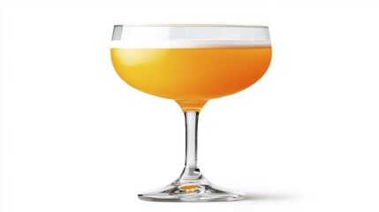 Sidecar cocktail isolated on white background. Generative AI