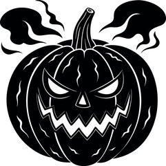 Glowing Pumpkin With Fog Effect