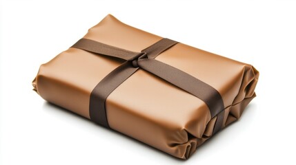 Chocolate Bar Wrap Mockup on Isolated White Background. Generative AI