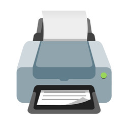 printer icon isolated on white