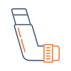 Asthma inhaler vector illustration, health care and medicine