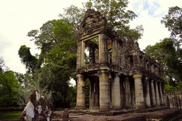Fototapeta premium ta prohm temple cambodia