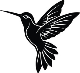 Elegant Hummingbird Silhouette