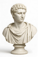 Obraz premium classical marble bust of a young man