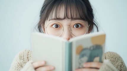 Captivated by manga: engaging moment of reading japanese comics