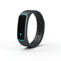 Fitness tracker device close up on white background