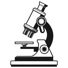 microscope isolated on white