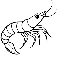 vector cartoon illustration of a cartoon fish