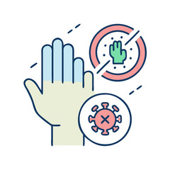 Stop hand contact and prevent the Coronavirus spread