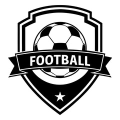 Obraz premium football emblem badge