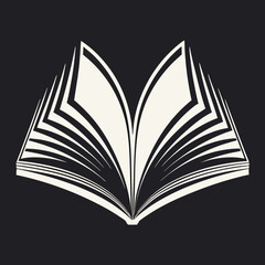 open book vector illustration