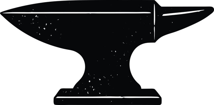 recommend clip art: Blacksmith’s Anvil Silhouette Black Vector | Iron Forge Tool Design