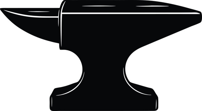 recommend clip art: Blacksmith’s Anvil Silhouette Black Vector | Iron Forge Tool Design