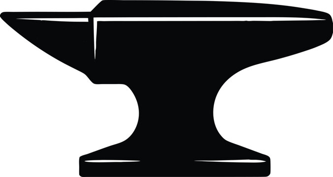 recommend clip art: Blacksmith’s Anvil Silhouette Black Vector | Iron Forge Tool Design