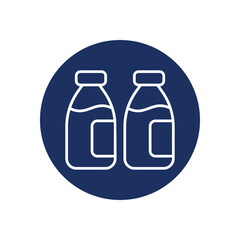 Bottle Milk icon vector stock illustration