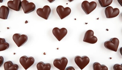 Heart-shaped chocolates