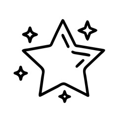 Obraz premium star icon outline