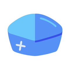 Blue Nurse Hat Icon, Medical Care, Health