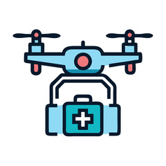 Medical drone delivery: healthcare, emergency service, first aid