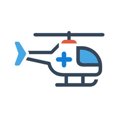 Medical Evacuation: An illustration of an Ambulance Helicopter
