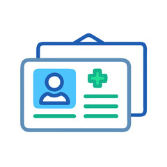 Medical ID Card Illustration for Healthcare Professional Identity