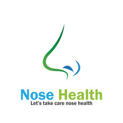 Obraz premium nose health care icon vector illustration template design
