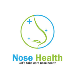 nose health care icon vector illustration template design