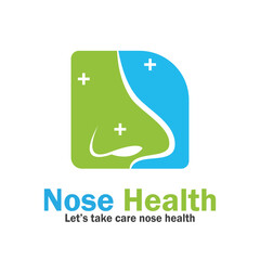 nose health care icon vector illustration template design