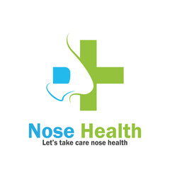 nose health care icon vector illustration template design