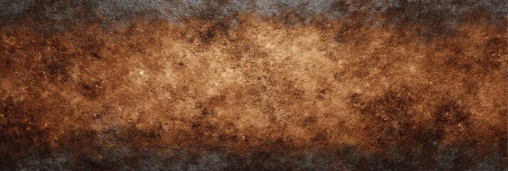 Fototapeta premium Dark Brown Patina Wall Texture Abstract - Aged, textured wall; symbolizes history, time, strength, resilience, and mystery. A grunge background ideal for design projects