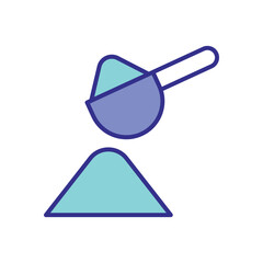 Powdered Milk icon vector stock illustration