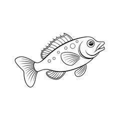 Outline of a Blenny Fish