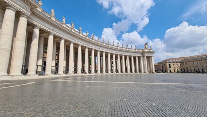Fototapeta premium A Walk Through the Vatican: St. Peter's Square and Basilica