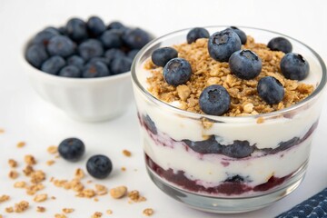 Blueberry yogurt parfait