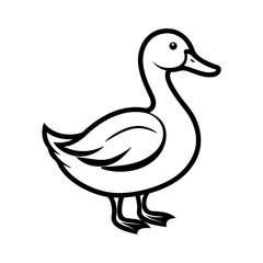 Outline of a Black Duck