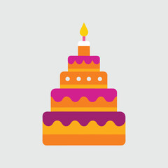 Vector Birthday Cake EPS File
