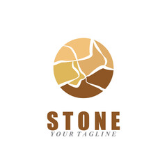 stone vector logo icon illustration template design