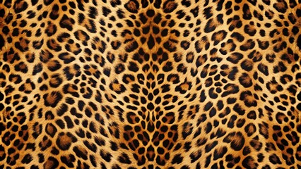 Wild Leopard Print Exotic Animal Skin Texture Background
