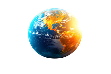 Global Warming Visualization Earths Changing Climate with Melting Ice and Rising Temperatures