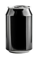 Refreshing beverage can product isolated view isolated on transparent background