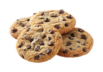 Baking chocolate chip cookies home kitchen food cozy atmosphere isolated on transparent background