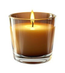 Relaxing candlelight meditation home cozy serenity isolated on transparent background