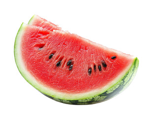 Refreshing watermelon slice food bright kitchen isolated on transparent background