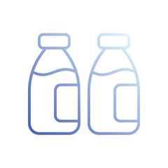 Bottle Milk icon vector stock illustration