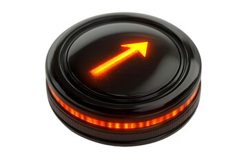 Illuminated Arrow Button Modern Glowing Design for Navigation and Directional Guidance in Use