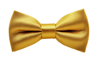 Elegant golden bow tie showcase fashion event view isolated on transparent background