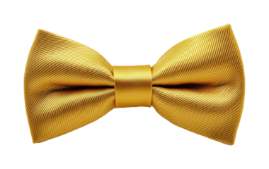 Elegant golden bow tie showcase fashion event view isolated on transparent background
