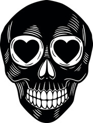Skull With Heart Eyes